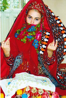 トルクメニスタンの花嫁衣裳